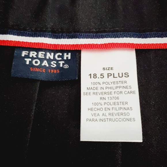 French Toast Girls Adjustable Waist Mid Length Pleated Skirt - Picture 2 of 8